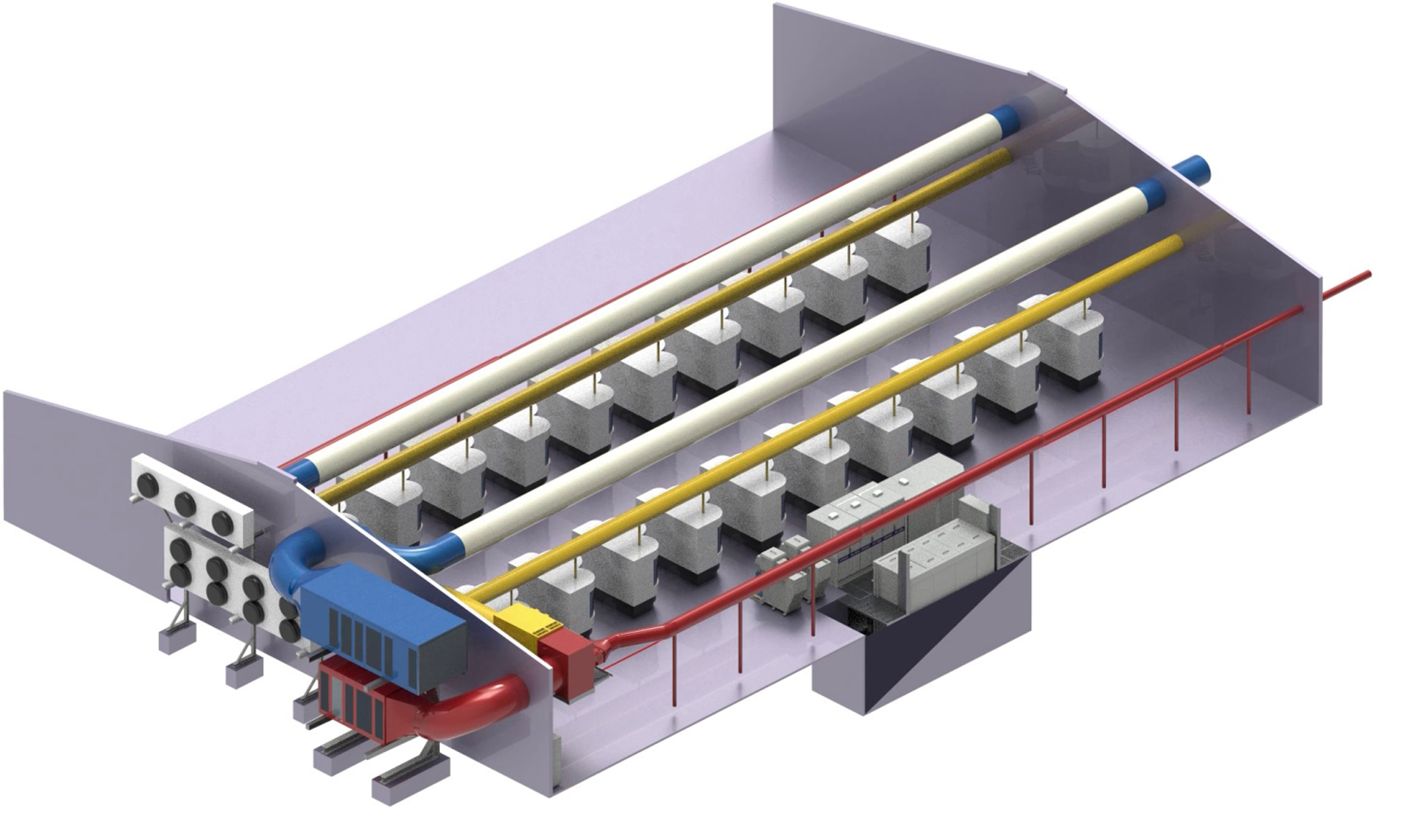 Neue Hallen-Klimatechnik und moderner KSS-Filtration